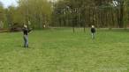 Badminton in park