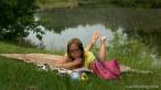 Lazing by the lake