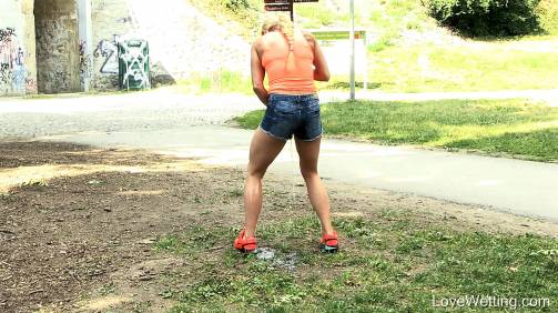 Jogging blonde