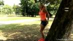 Jogging blonde