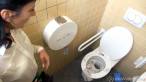 Dirty toilet seat