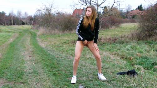 Pissing scene