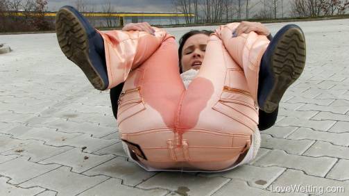 Peach pants