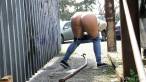Pissing scene