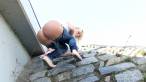 Up the hill