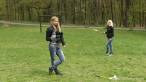 Badminton in park