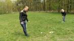 Badminton in park