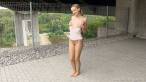 Wet pantyhose