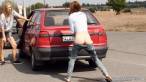 Moving car