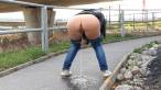 Pissing scene