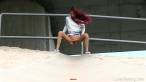 Pissing scene