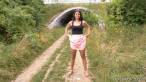 Through the pantyhose
