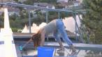 Washing the windows