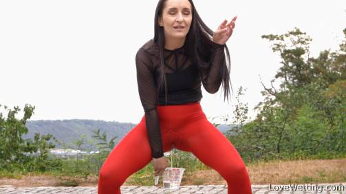 Lady in red