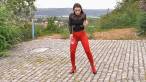 Lady in red