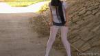 White pantyhose