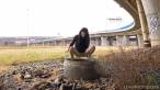 Pissing scene