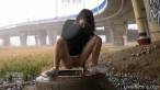 Pissing scene