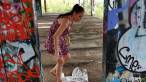 Pissing scene